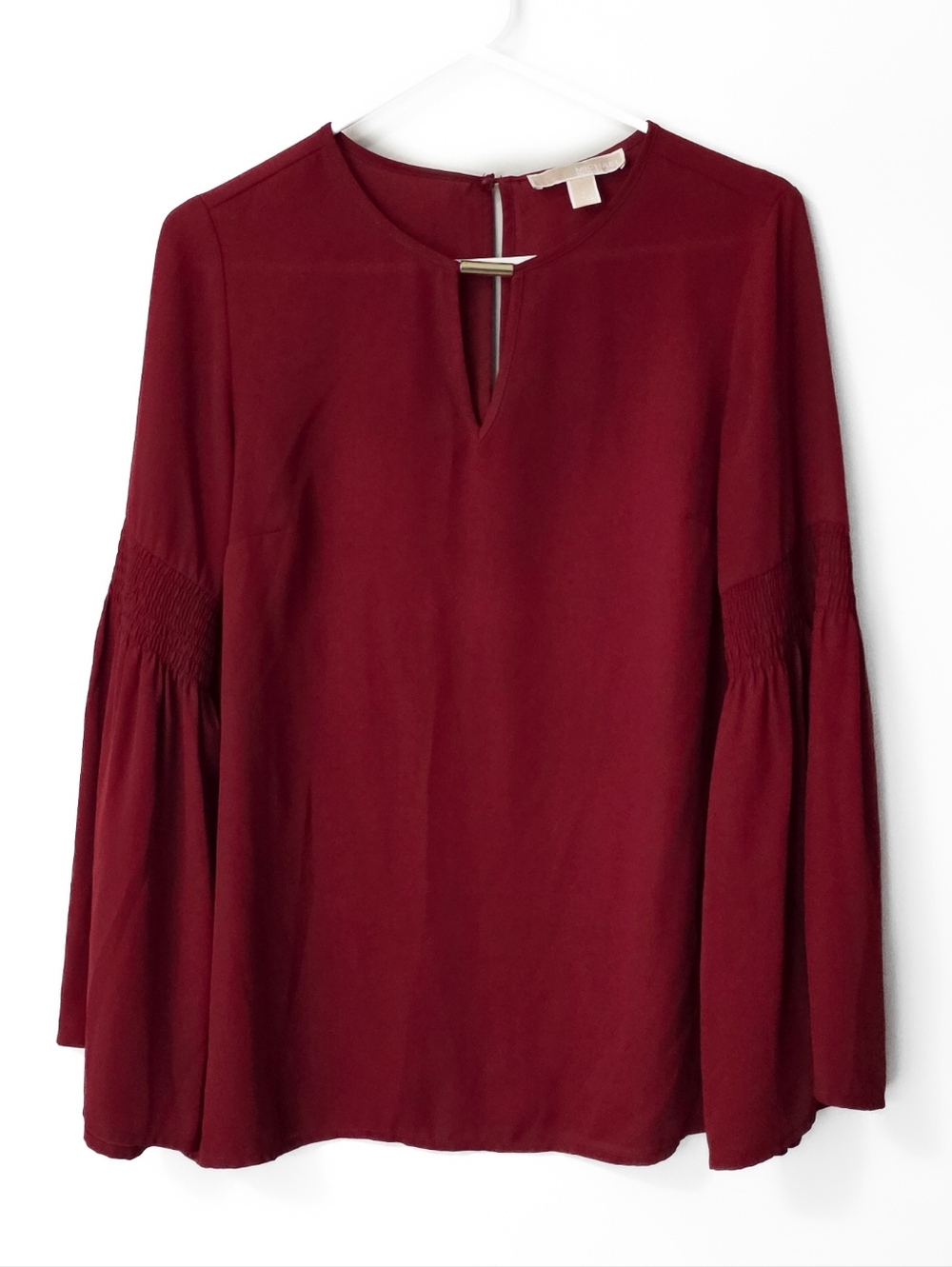 Michael Kors Women’s Red Bell Sleeve Top Size Small